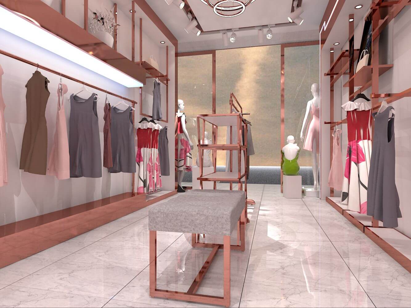 Clothing display racks