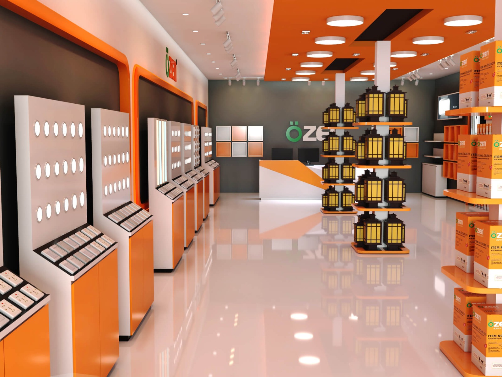 Lighting shop furniture